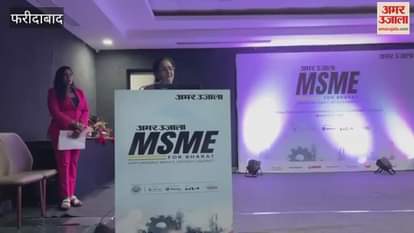 Mayor Praveen Joshi spoke about the development work being done for MSMEs at the MSME for Bharat Conclave