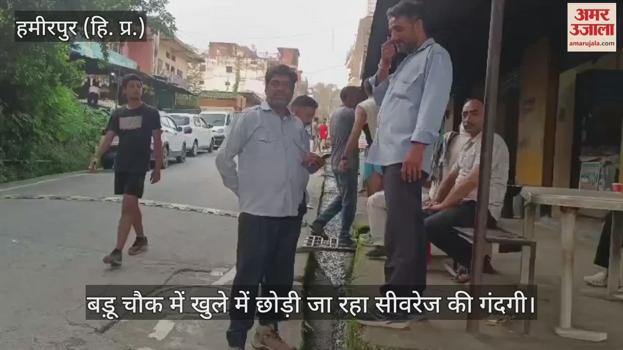 Sewage waste being left in the open at Baru Chowk