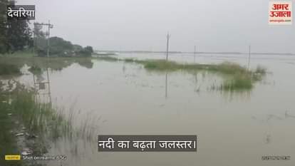 The water level of Saryu started rising again