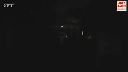 There is no lighting at Billochpura railway station in Agra