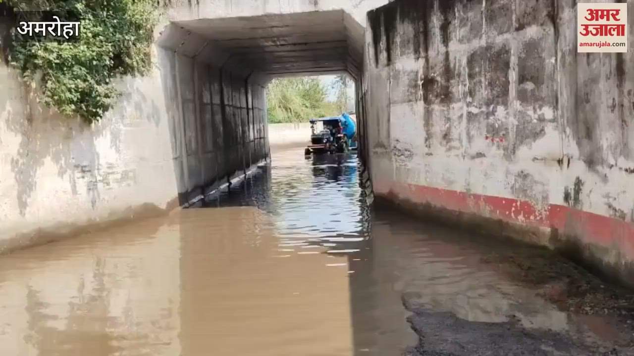 Water accumulation in the underpass could cause problems for devotees