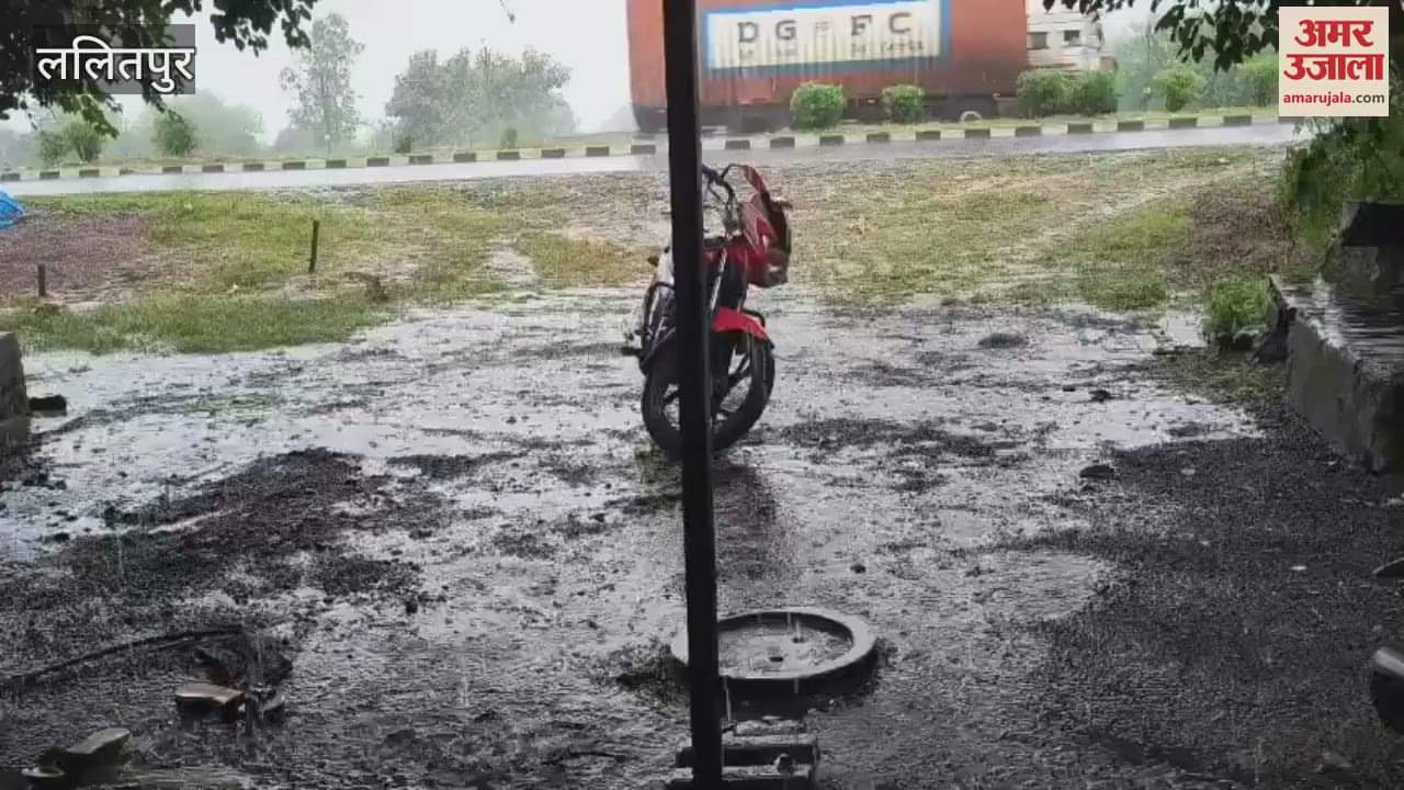 Lalitpur: Heavy rain for an hour, relief from the humid heat, video