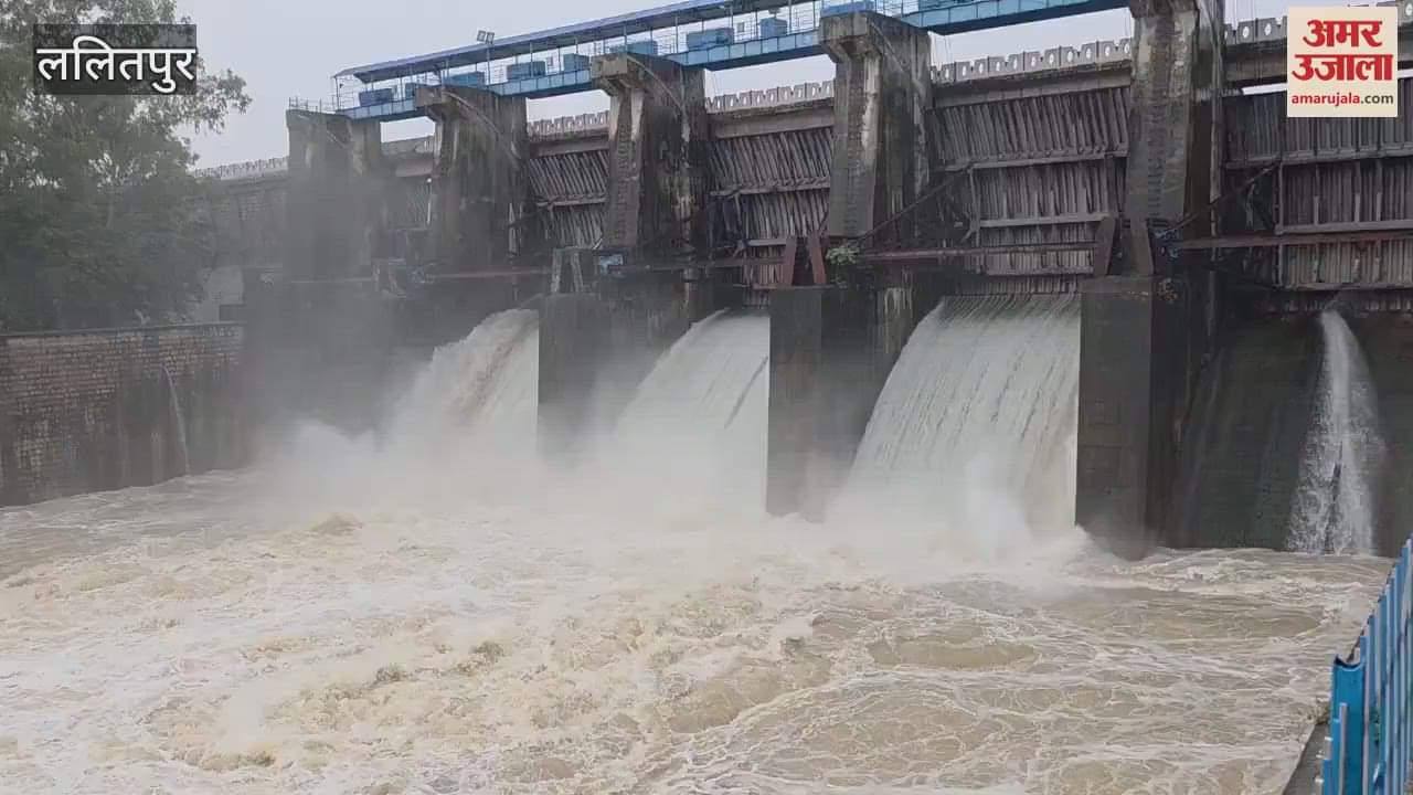 Lalitpur: Rain raises dam levels, water released from Rajghat... Matatila and Shahzad