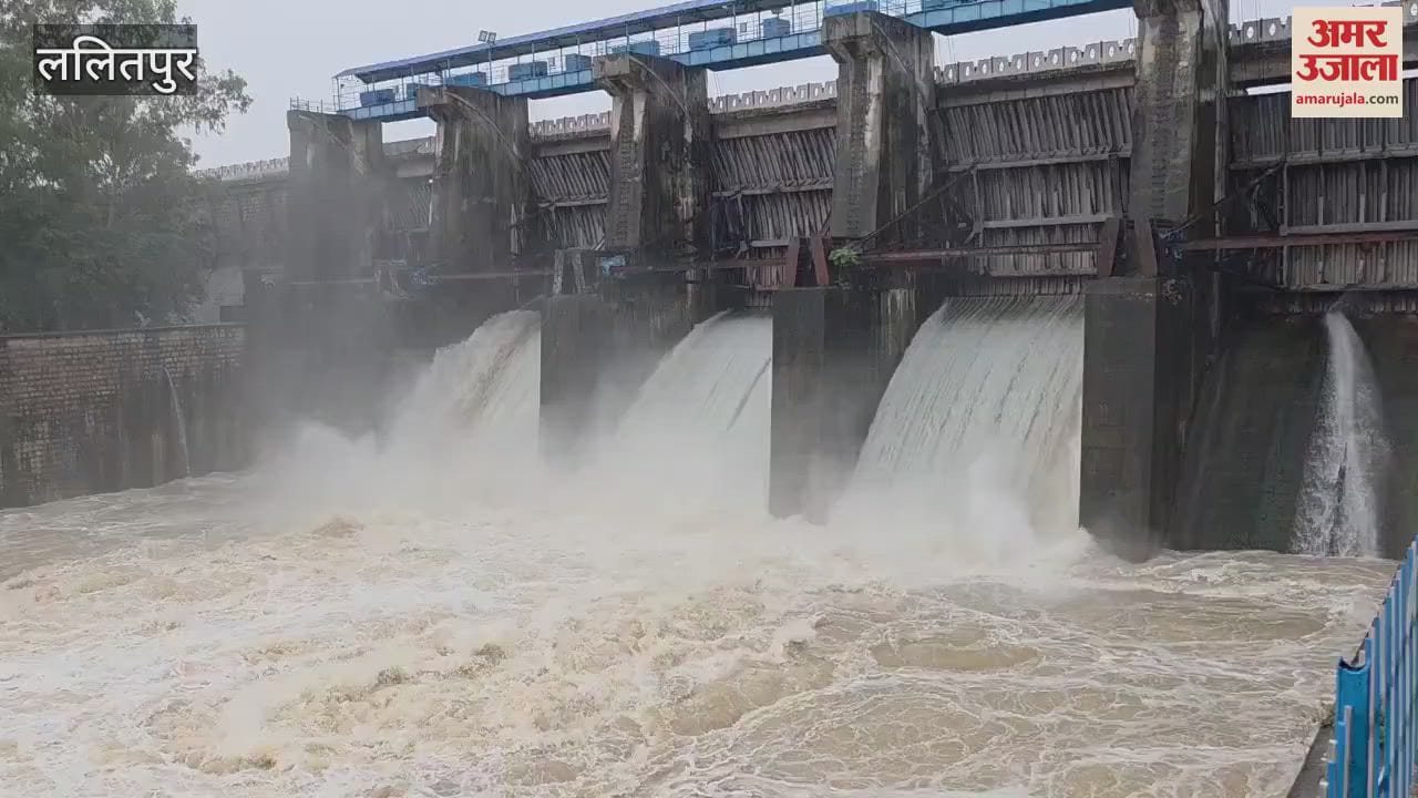 Lalitpur: Rain raises dam levels, water released from Rajghat... Matatila and Shahzad