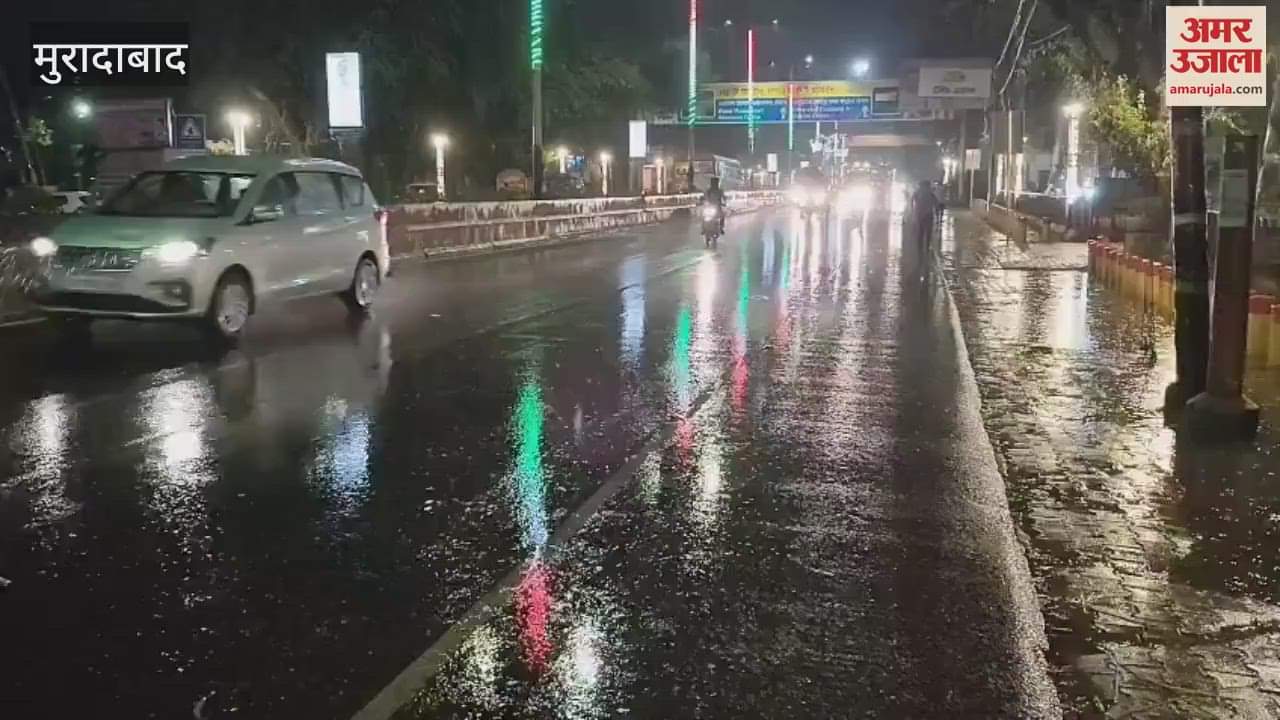 Heavy rain on Delhi Road brings relief from the heat
