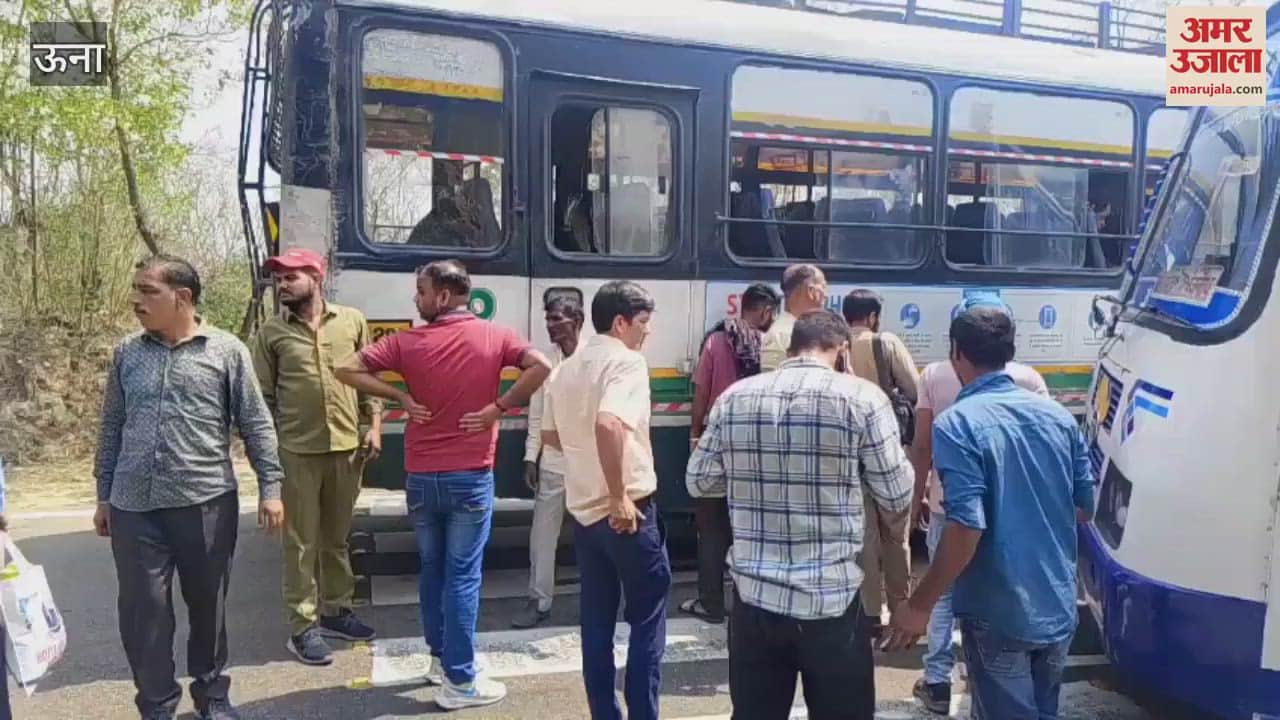 Una Chandigarh Transport Corporation bus collides with HRTC bus