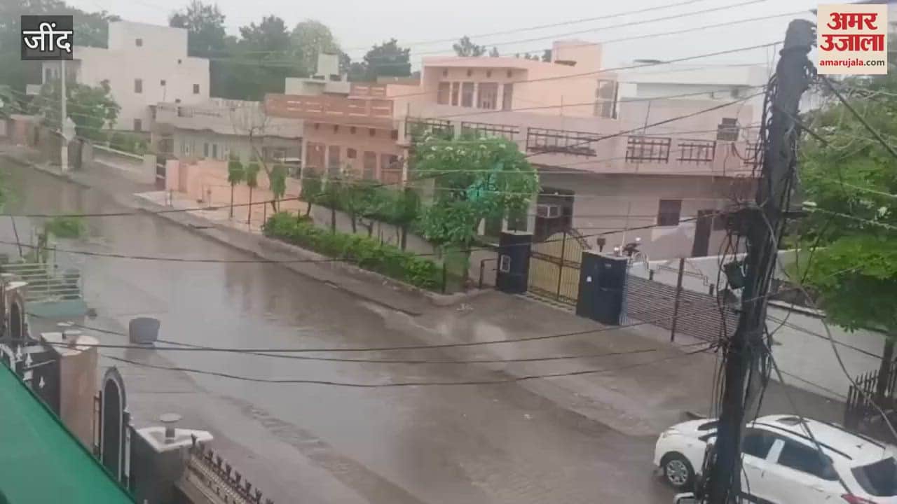 Heavy rain accompanied by storm in Jind
