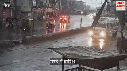 Heavy rains in Meerut, temperature drops, wheat crop damaged