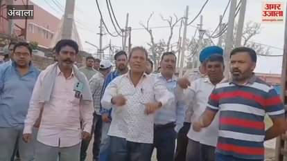 HSEB Worker Union held a 2-hour symbolic strike in Ambala