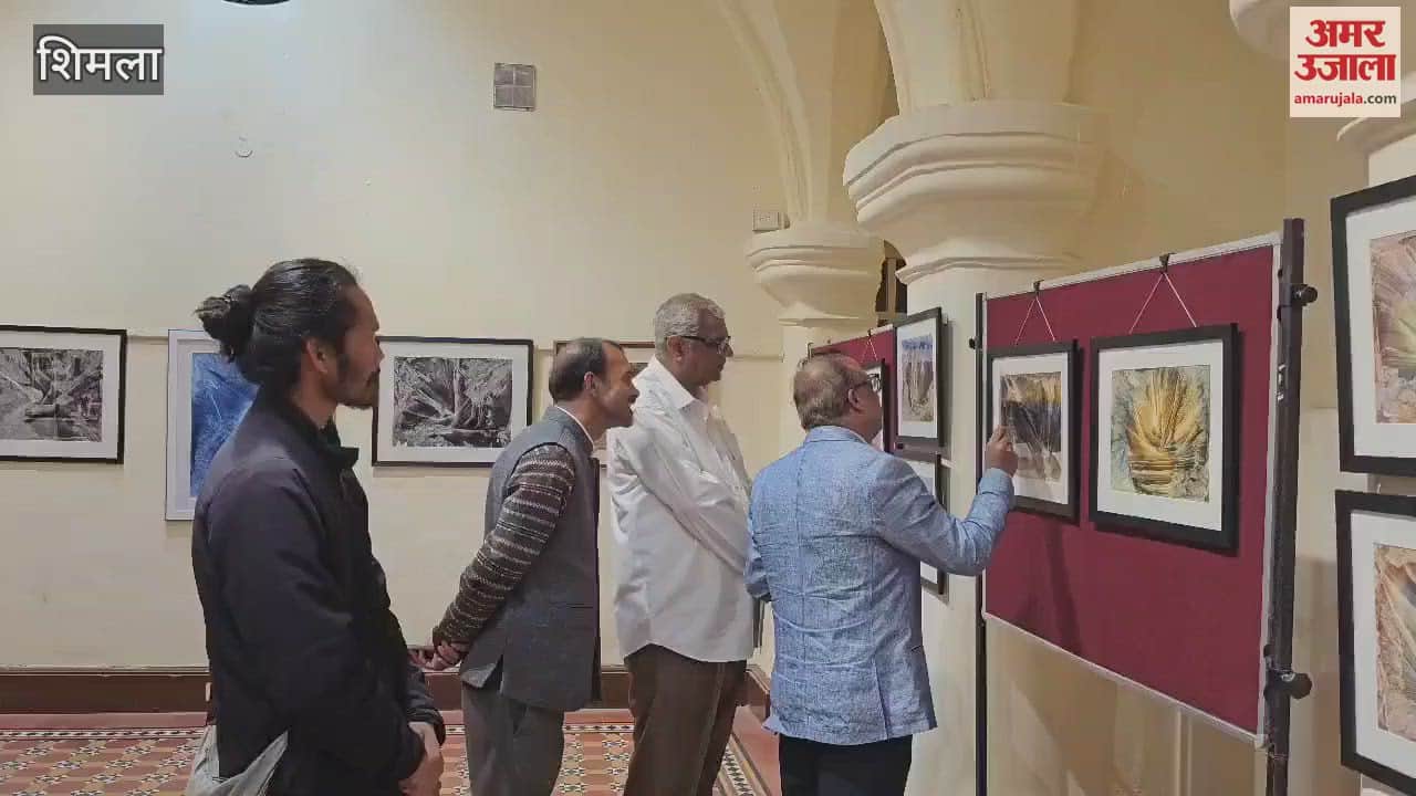 Shimla Painting exhibition based on natural and spiritual themes begins at Gaiety Theatre