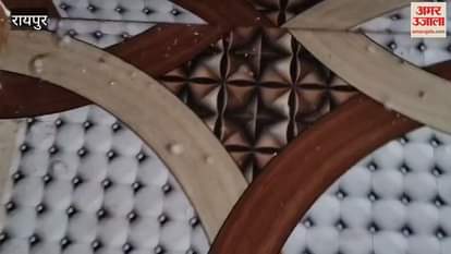 Heavy rain accompanied by strong winds occurred in Raipur