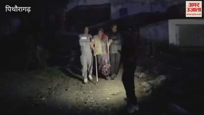 Devotees who went to Dhwaj Mandir got stuck in heavy rain and hailstorm