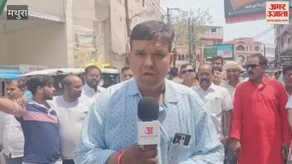 Anger in Vrindavan over Pahalgam attack, widespread impact of bandh seen