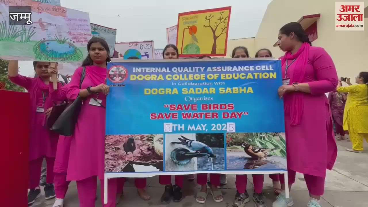 Save birds, save water: Dogra Sadar Sabha's rally and special initiative with water pots