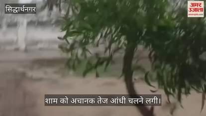 Dust storm blew in Biskohar, people looked troubled