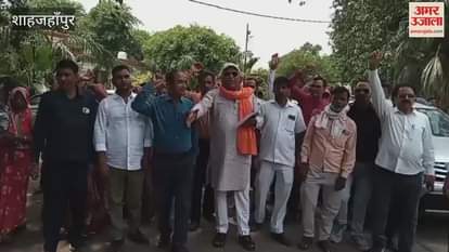 Hindu Jagran Manch protest in Shahjahanpur