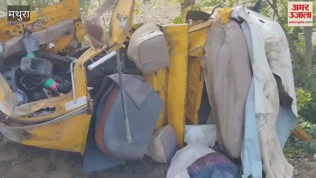 Car collided with tempo injured were crushed by dumper