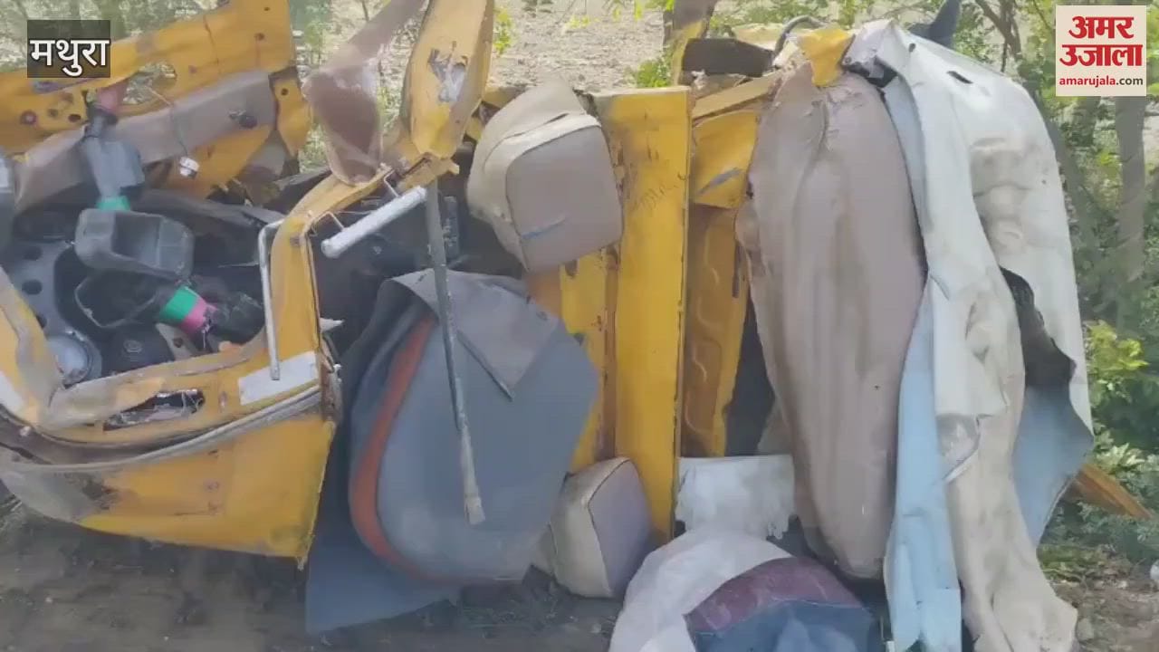 Car collided with tempo injured were crushed by dumper