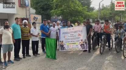 Cycle rally organized in Kurukshetra under Fit India campaign