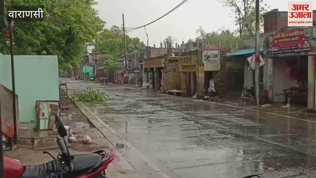 Heavy rain after dust storm in Varanasi