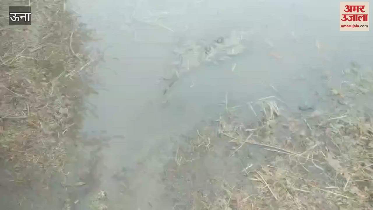 Una People got relief from heat due to heavy rain and strong winds