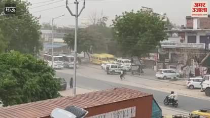 Weather changed suddenly dark clouds covered the sky