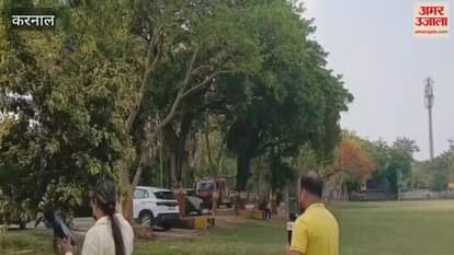 Mock drill with the sound of siren in Karnal, fire brigade and health department teams arrived