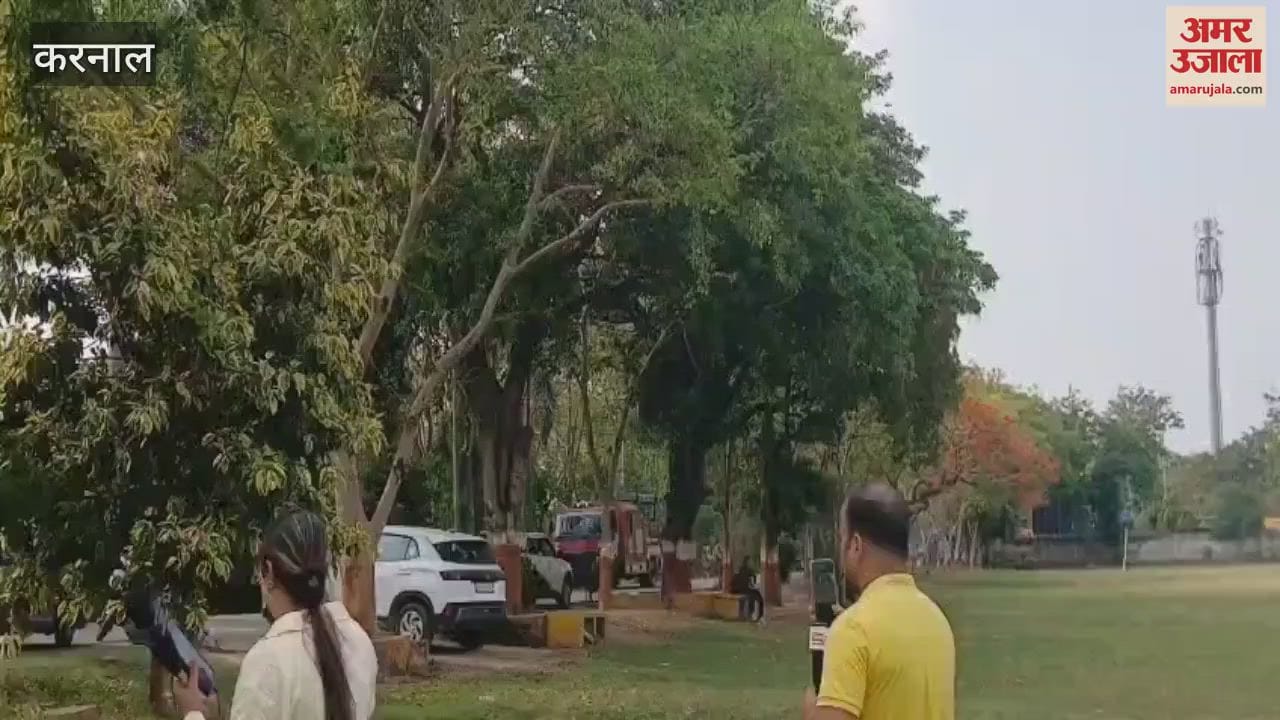 Mock drill with the sound of siren in Karnal, fire brigade and health department teams arrived