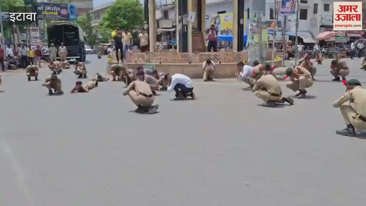 Mock drill: People ran as soon as the siren sounded.. closed their ears