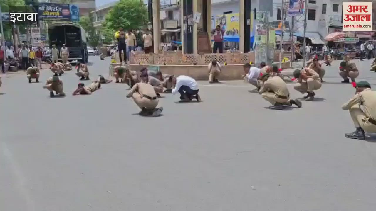 Mock drill: People ran as soon as the siren sounded.. closed their ears