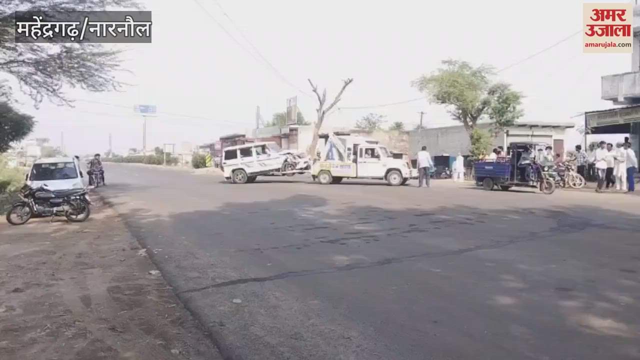 Bolero hit a bike riding couple near Krishnavati river in Narnaul, died on the spot