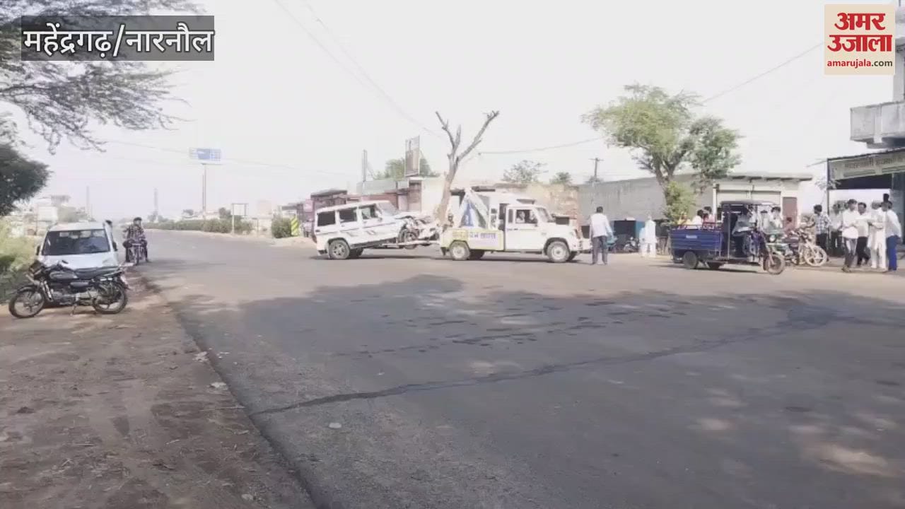 Bolero hit a bike riding couple near Krishnavati river in Narnaul, died on the spot