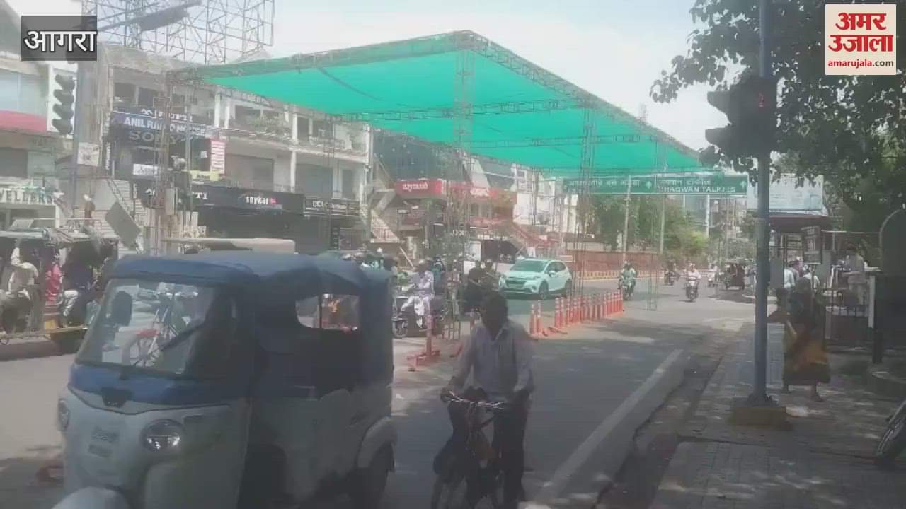 ntense heat green net installed at red light heatwave action plan launched