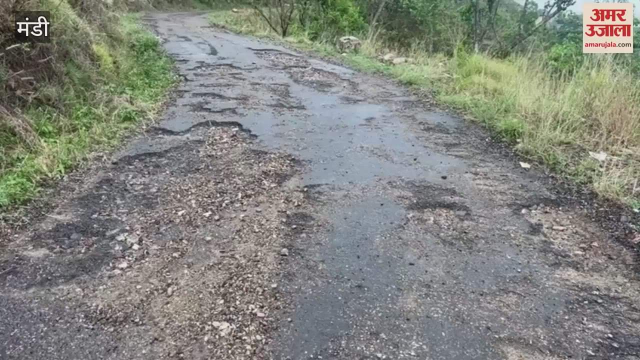 Mandi The road system of Dharampur assembly constituency is in shambles Rajat Thakur raised his voice