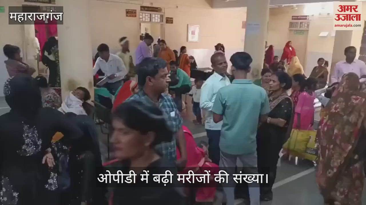 Crowd of patients gathered in OPD of district hospital