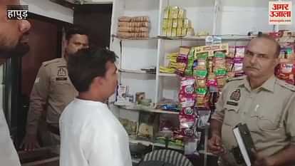 Raid on bidi cigarette shop in Pilkhuwa Hapur