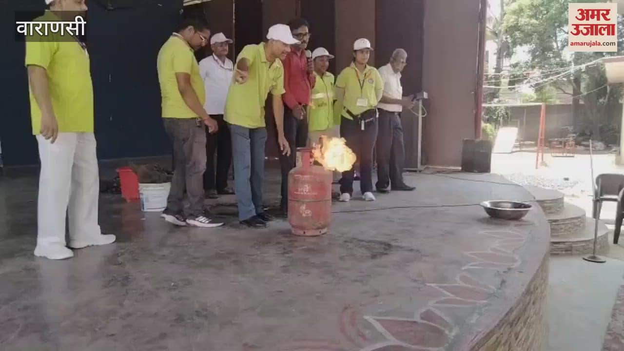 Extinguished fire in cylinder gave message of saving life in civil defense training