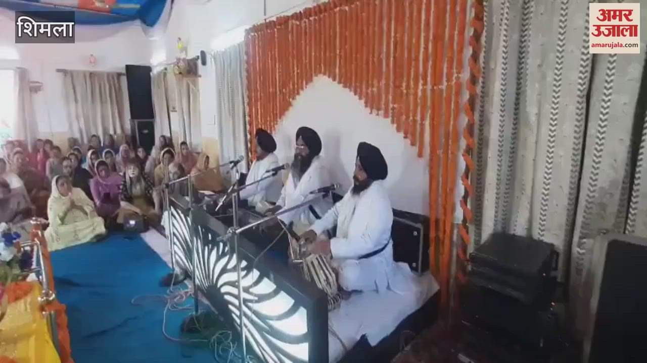 Shimla The congregation was delighted by the word kirtan on Khalsa Saajna Day