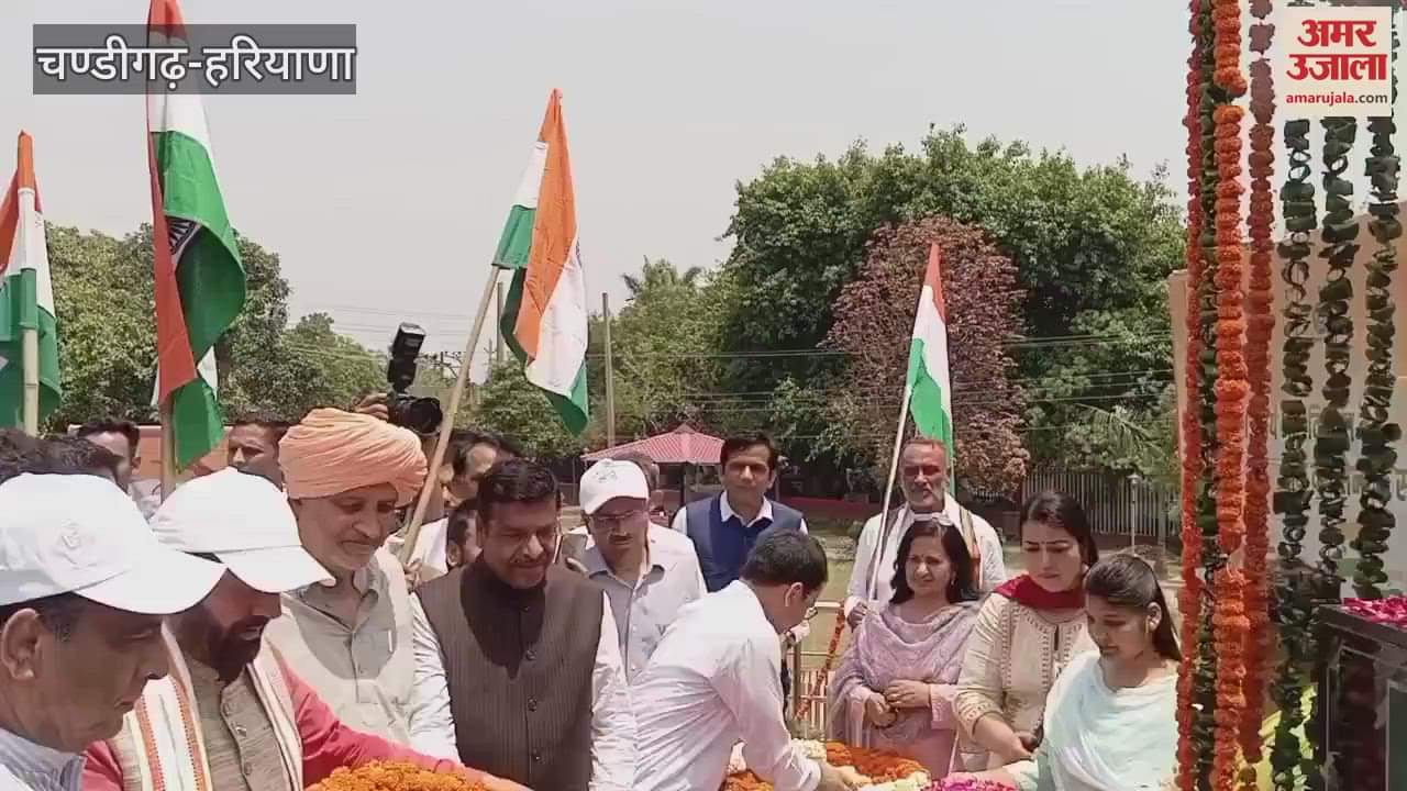 CM Naib Saini laid flowers at the memorial of martyr Major Sandeep Sagar after Tiranga Yatra