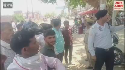 Digital road safety campaign in Sambhal, drivers were made aware in Bahjoi