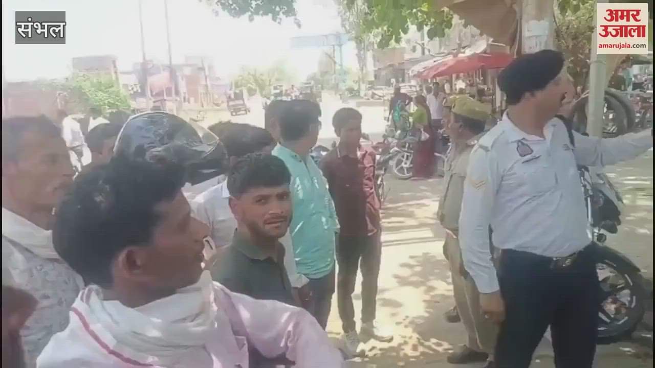 Digital road safety campaign in Sambhal, drivers were made aware in Bahjoi