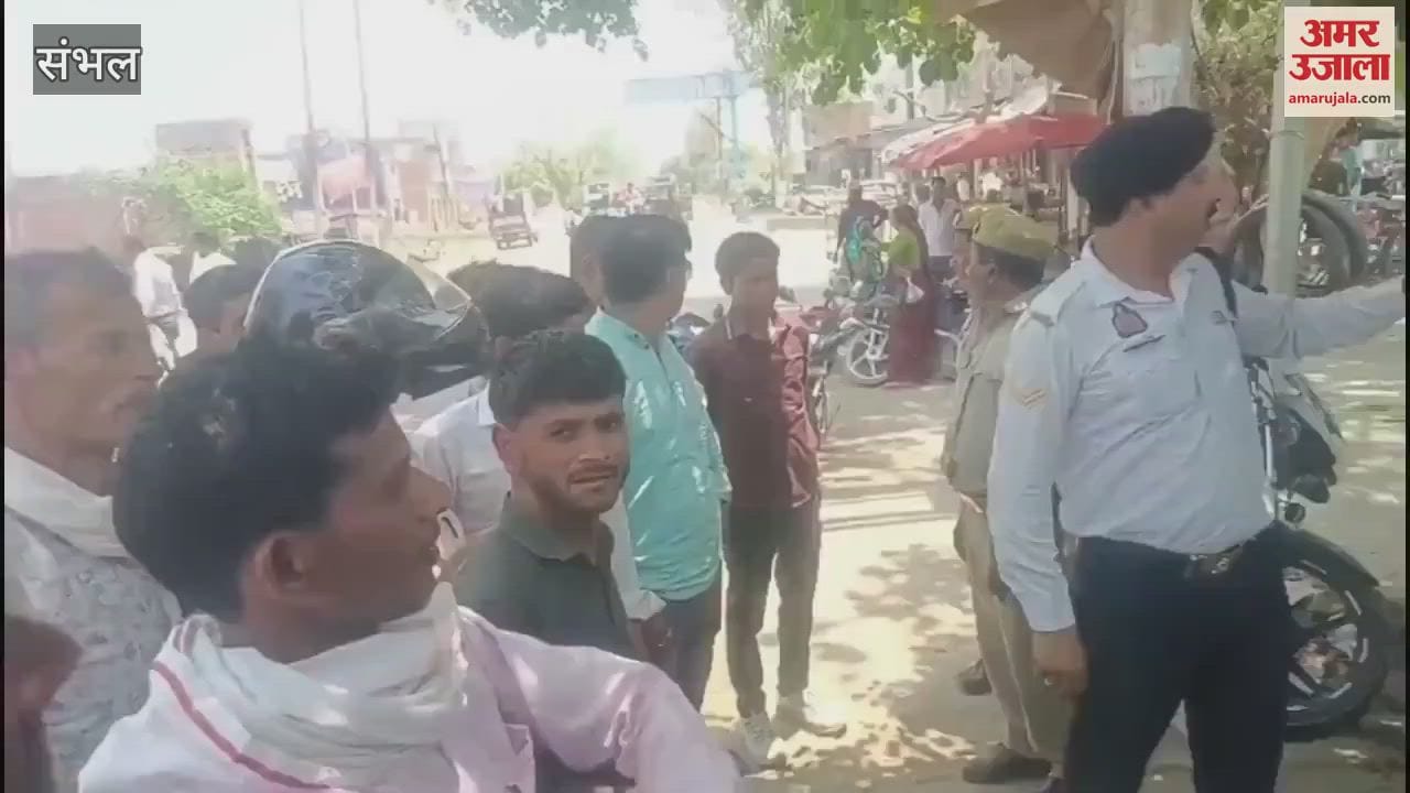 Digital road safety campaign in Sambhal, drivers were made aware in Bahjoi