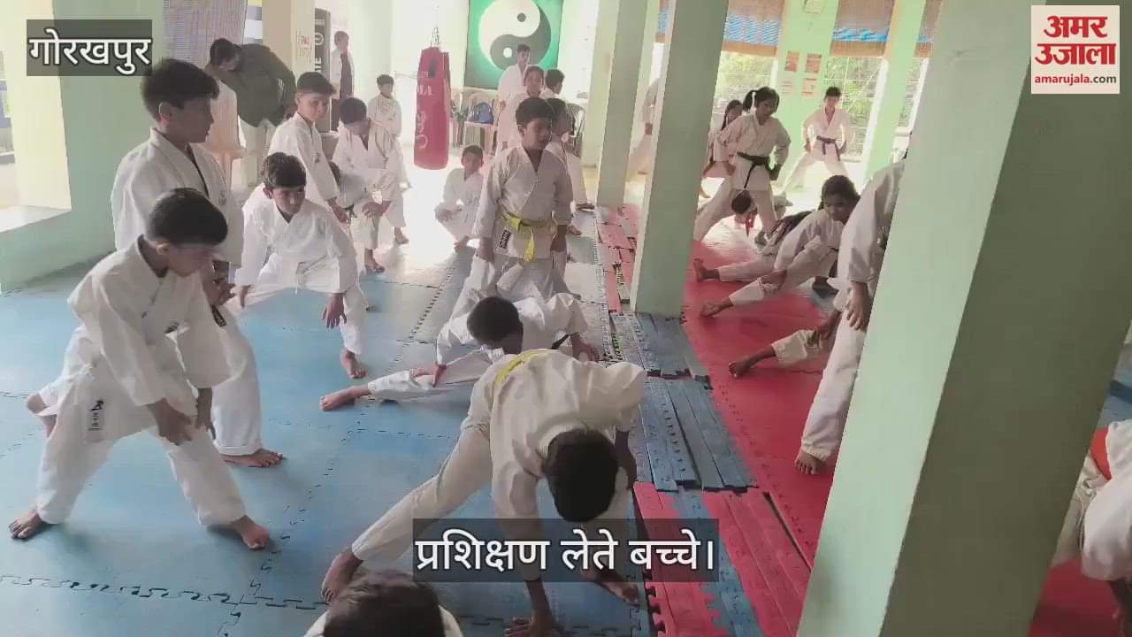 Children took training in Taekwondo camp
