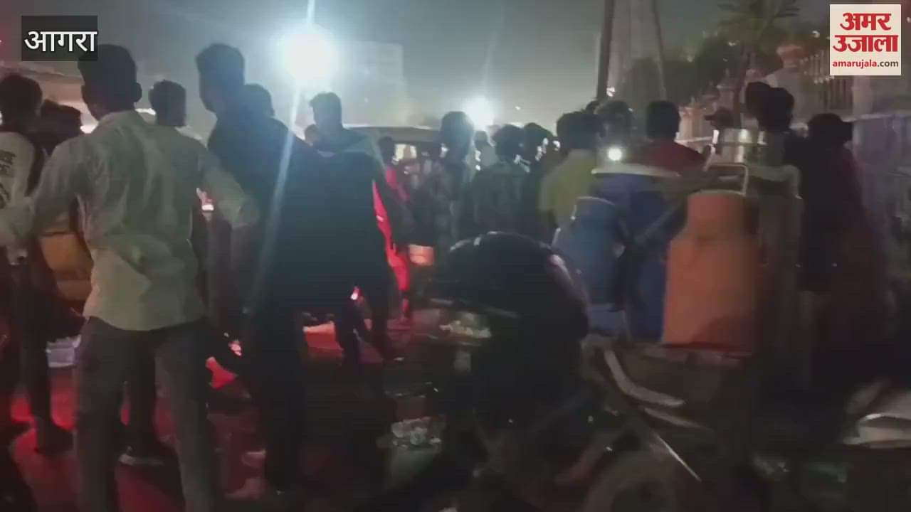 van climbed divider on highway four injured