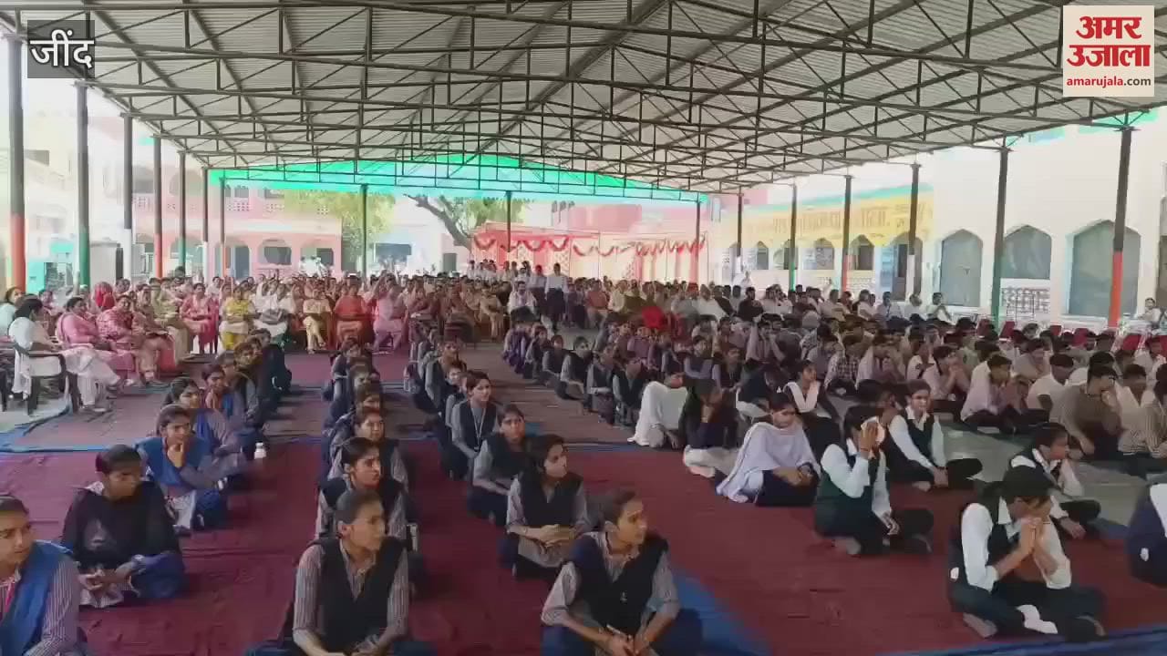 Civil defense training at the girls school in Jind's Uchana