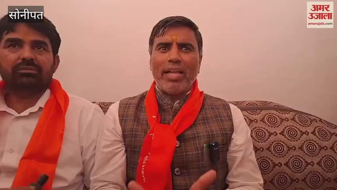 Education Minister Mahipal Dhanda takes a dig at Congress in Sonipat, says- they are busy in protesting