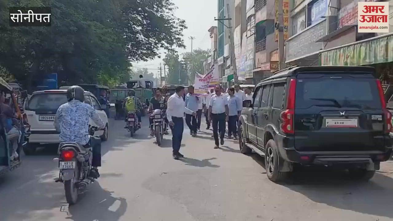 Health workers took out an awareness rally on National Dengue Day in Sonipat