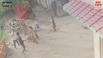 fierce fight between two parties over bathing the buffalo