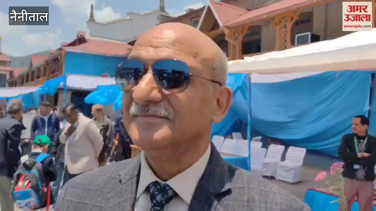 Retired Vice Air Marshal Neeraj Nainwal spoke at a program in Nainital