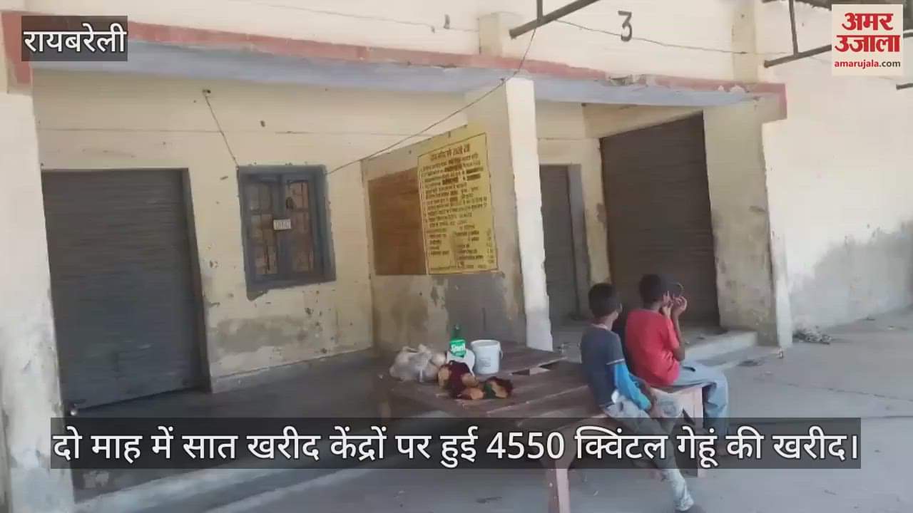 VIDEO: Raebareli: क्रय केंद्रों में सन्नाटा होने से दिहाड़ी श्रमिकों के सामने रोजी रोटी पर संकट